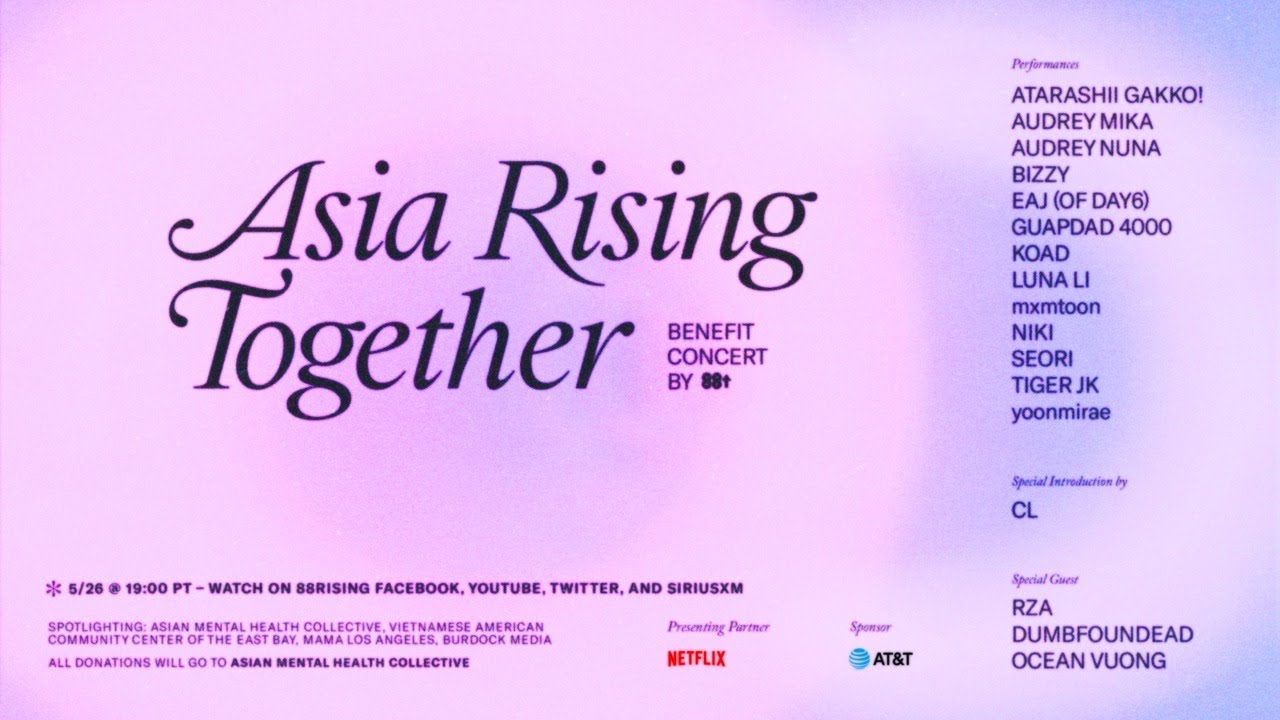 Asia Rising Together w/ CL, NIKI, eaJ (of DAY6), RZA, mxmtoon