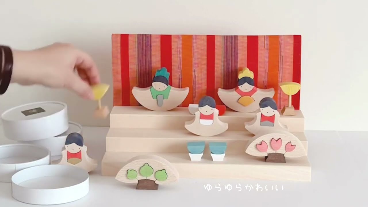 小黒三郎・ひな人形 KH410【銀杏円びな三段飾り（普通垂幕）】遊プラン