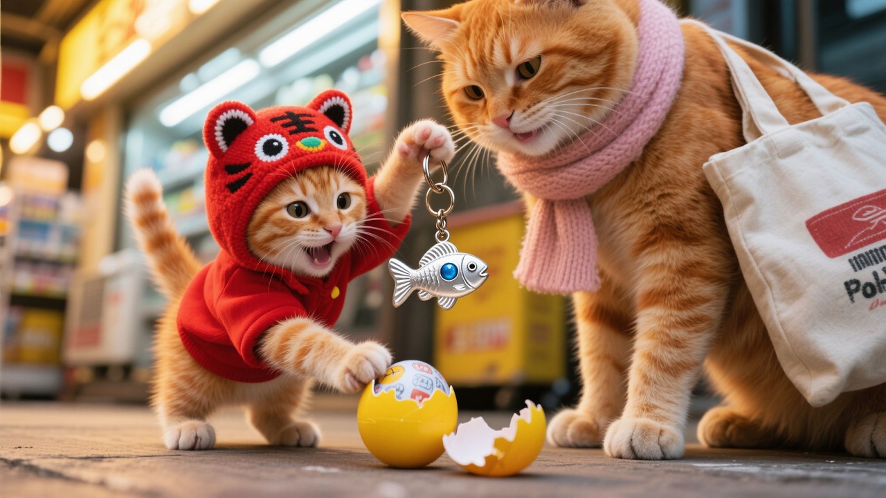 Heartwarming! Mom Daisy Works at the Supermarket for Kitten's