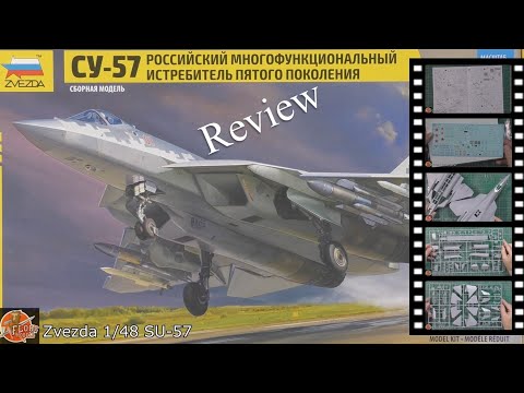 Zvezda 1/48 SU-57 review - YouTube