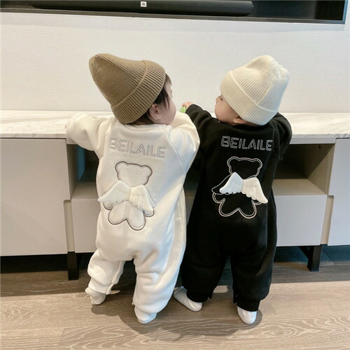 楽天市場】ベビー ジャンプスーツ ベビー服 ロンパース 冬 長袖