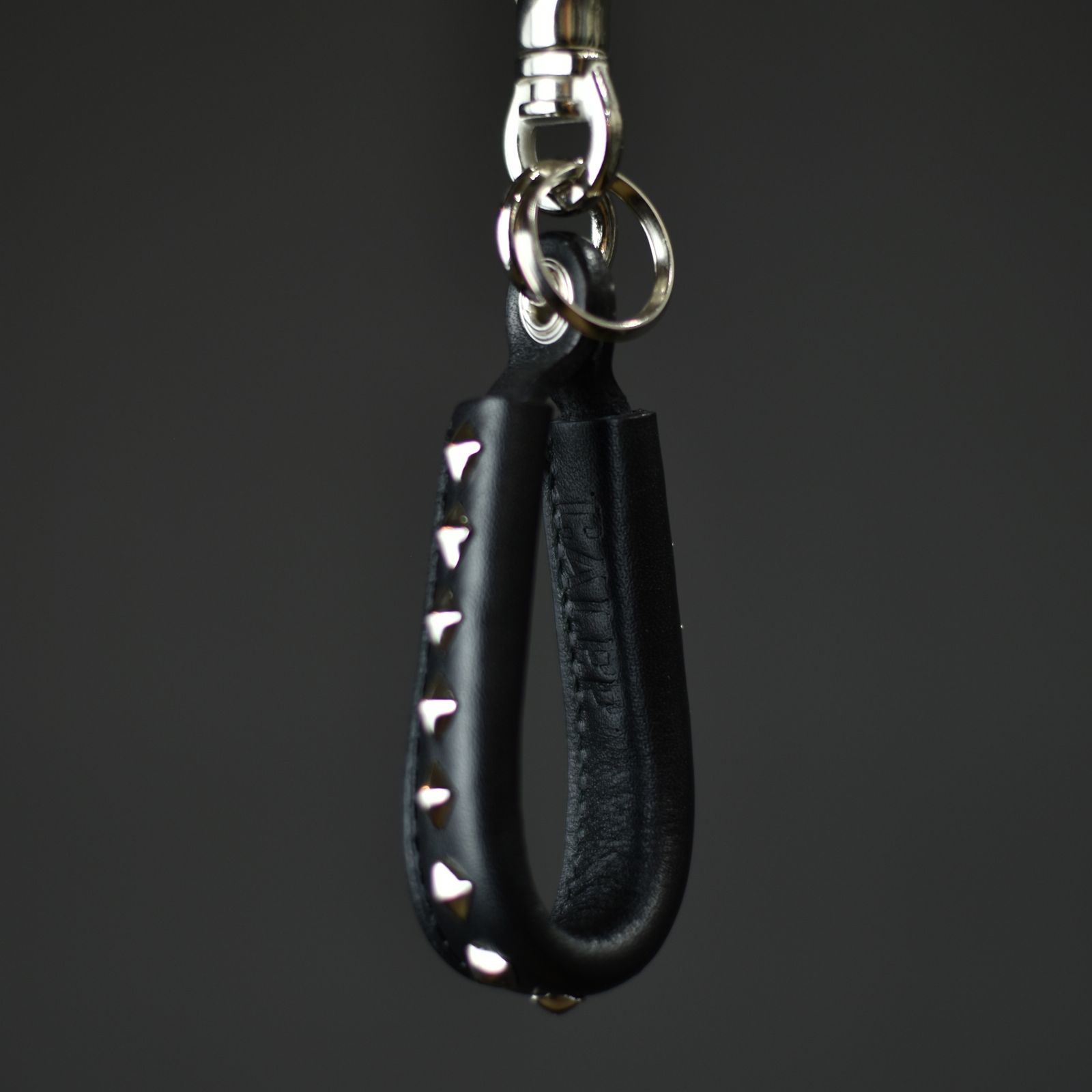CALEE - STUDS LEATHER ASSORT KEY RING ＜TYPE I＞ D (Black