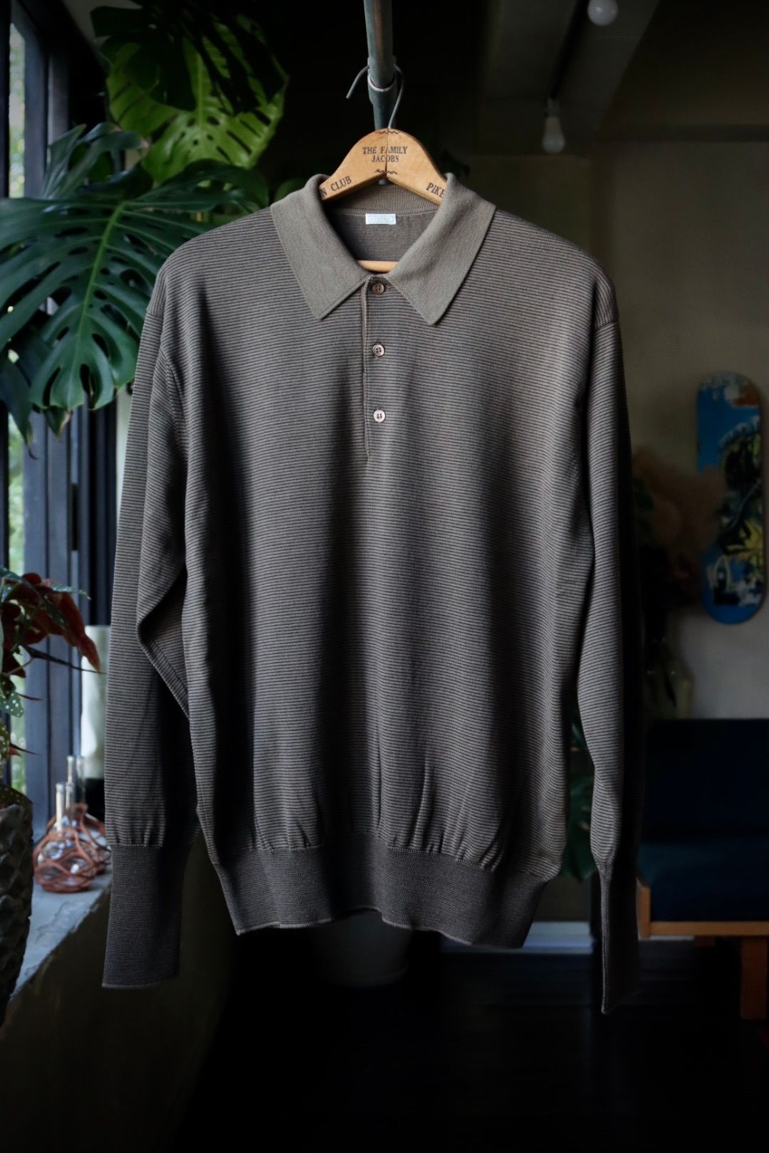 A.PRESSE - アプレッセ23AW ニットポロ L/S Knit Polo Shirts(23AAP-03