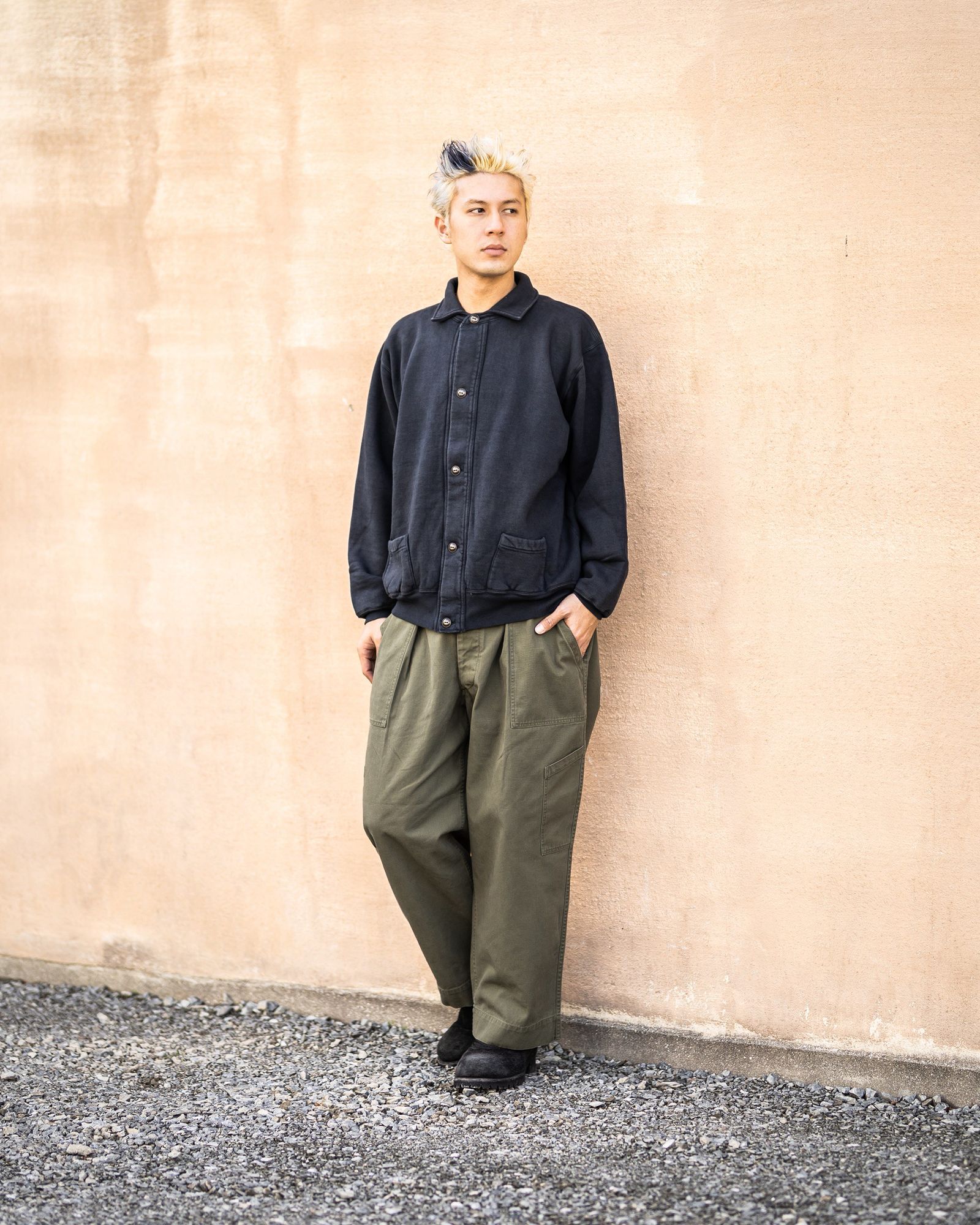 A.PRESSE - アプレッセ 2026 STYLE1 Vintage Sweat Cardigan(26SAP-05