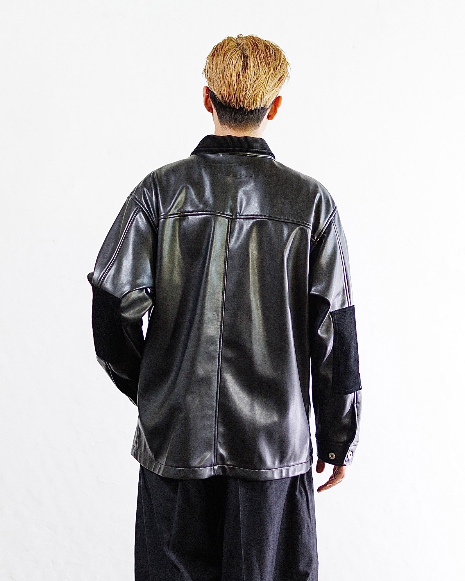 コムデギャルソン オム フェイクレザーボンディングジャケット
