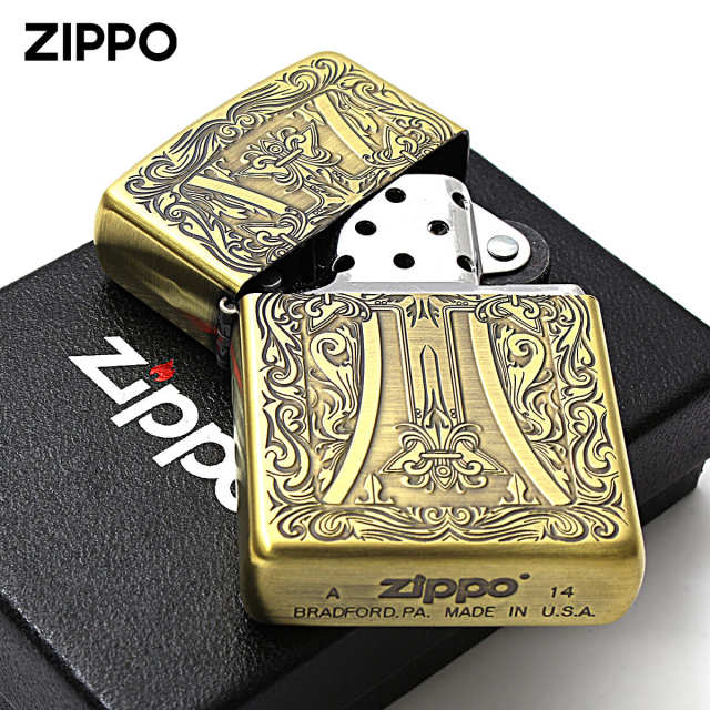 Zippo ジッポー クロス 十字架 Cross アラベスク 唐草 クラッシック