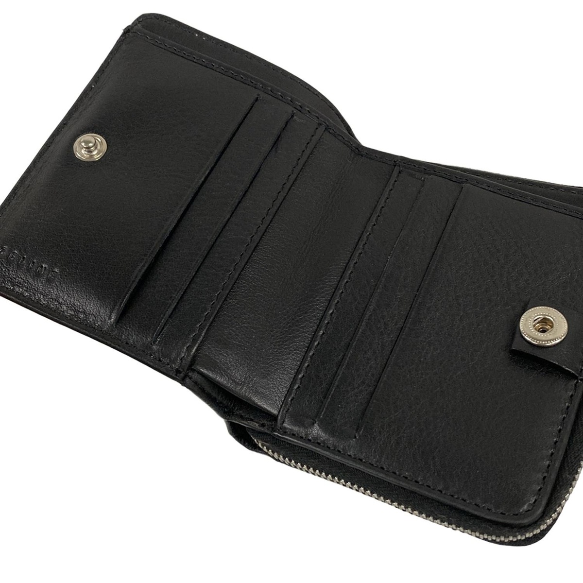 CELINE(セリーヌ) 2つ折り財布 - 黒 レザー（19312907）中古｜ブランド