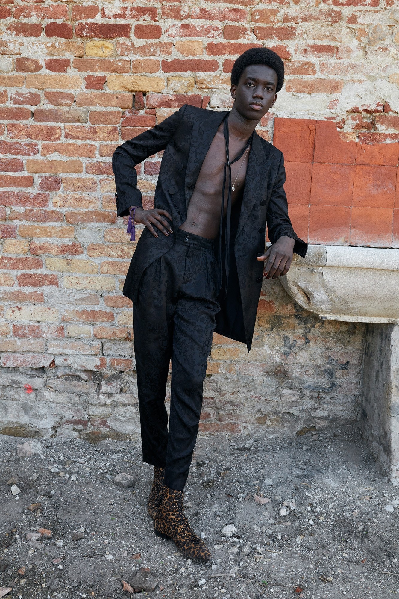 Saint Laurent's New Men's Collection Draws on the House's Couture