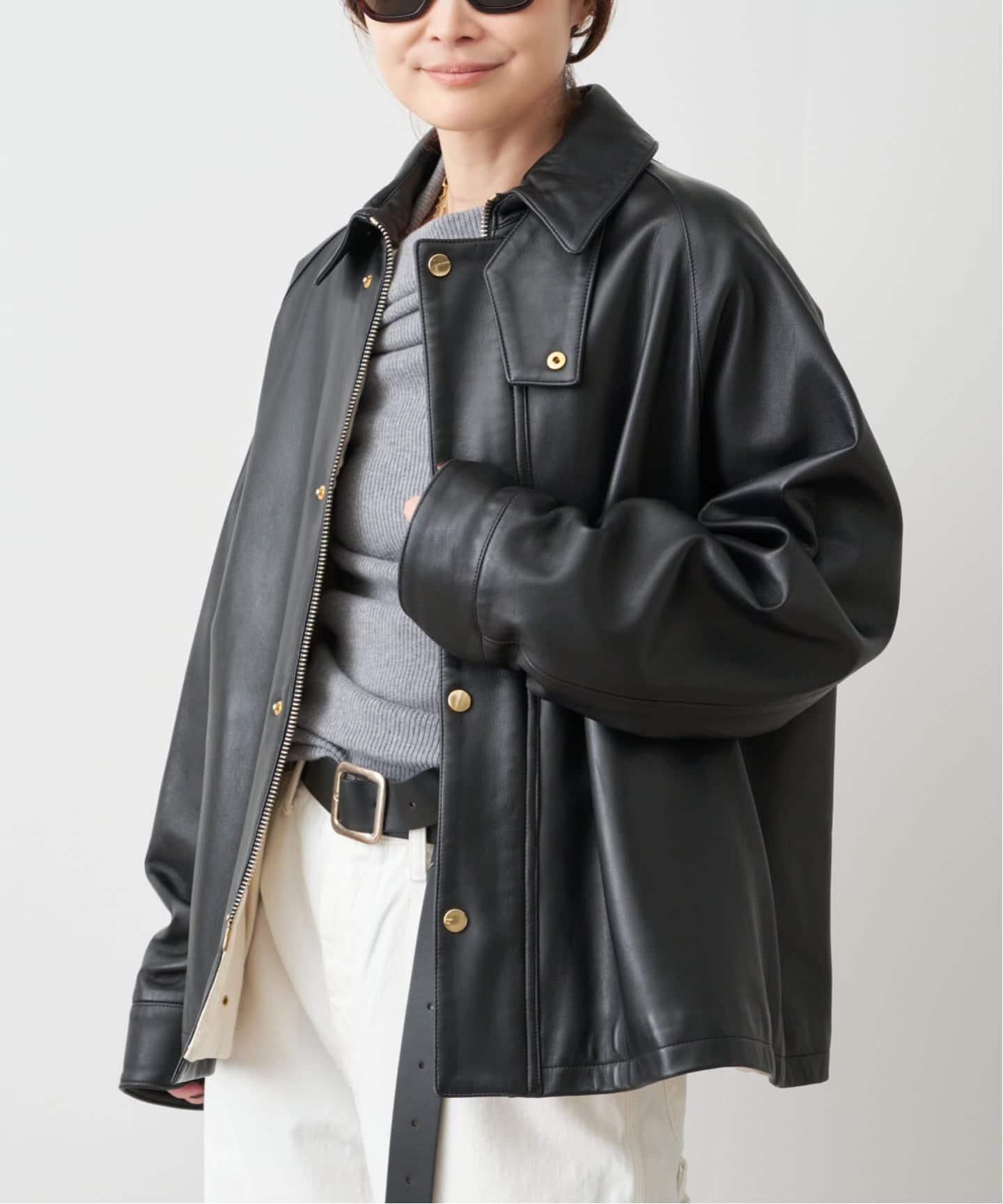 追加 CINQUANTA レザーブルゾン（レザージャケット）｜Deuxieme Classe