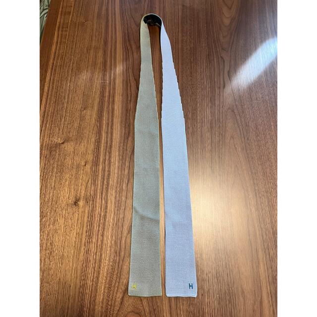 HERMES - HERMES エルメス シルク ニットタイ ネクタイ リバーシブルの