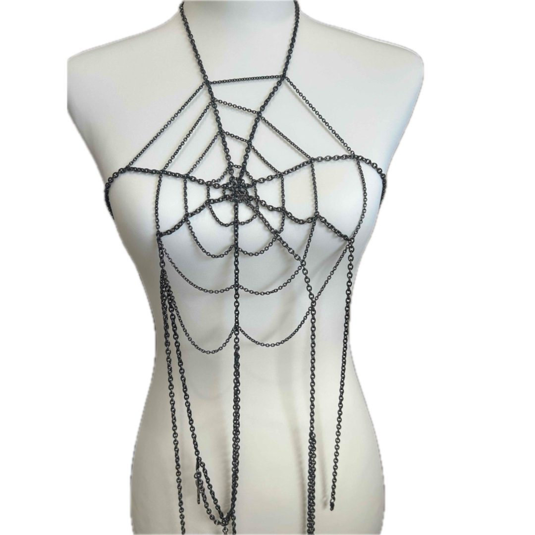 BLACK PEACE NOW - BLACK PEACE NOW ゴスロリ 蜘蛛の巣 ネックレス の