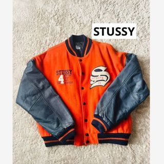 STUSSY - 激レア! OLD STUSSY “BIG 4” VARSITY JACKETの通販 by k