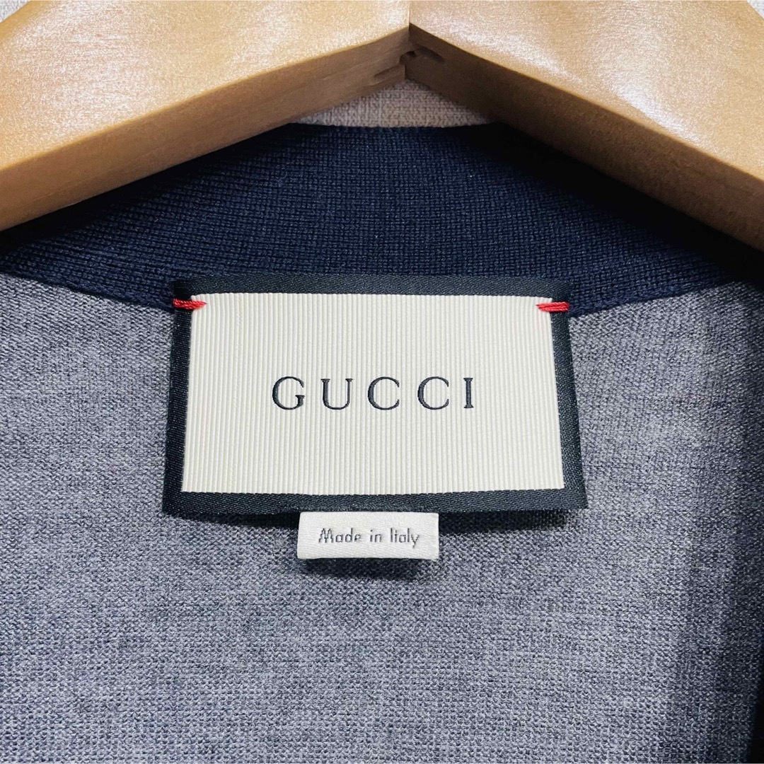 GUCCI - 【美品】GUCCI グッチ ニット カーディガン ビー&スター 刺繍