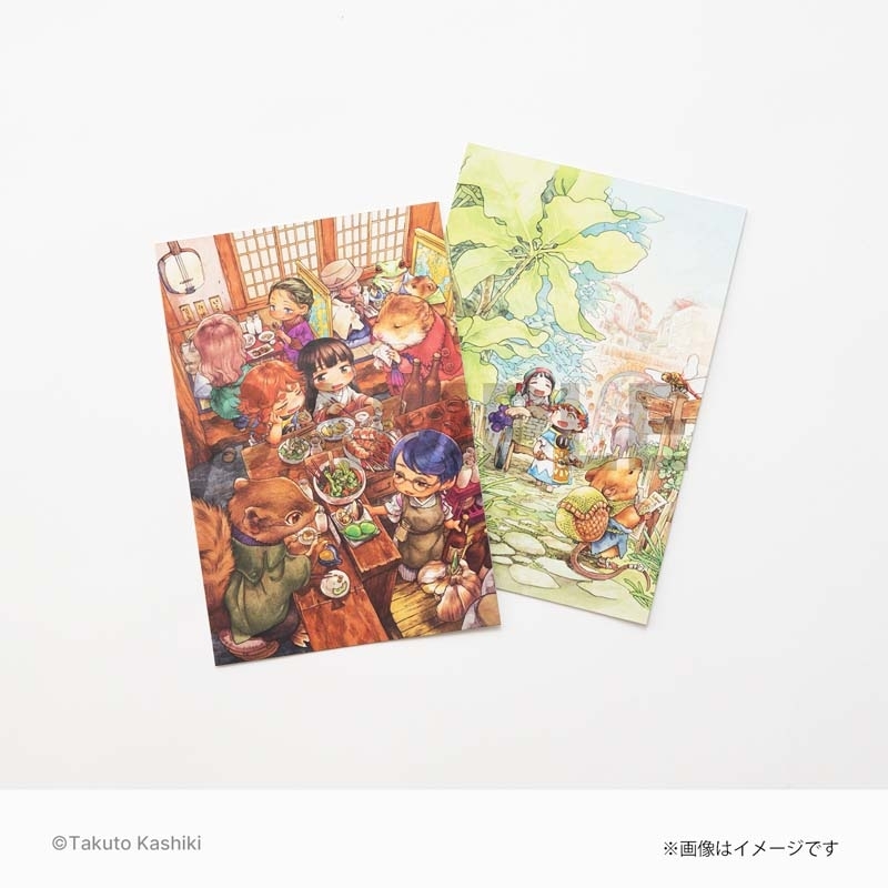 ポストカード2枚セット（11巻イラスト） / ハクメイとミコチ : 樫木