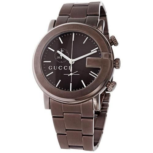 グッチ 腕時計 メンズ G-クロノ YA101341 ブラウン×ブラウン - 腕時計