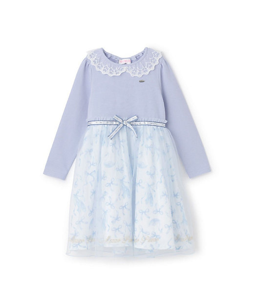 バレエ柄 ドッキングワンピース 6054330 | mezzo piano