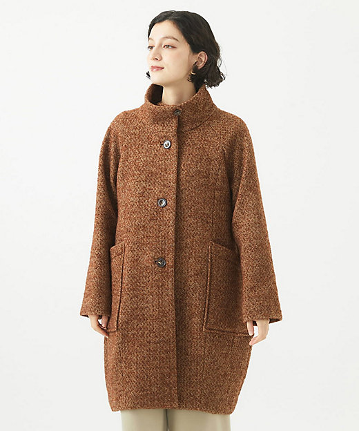 日本製］ITALYミックスツイードロングコート | GIANNI LO GIUDICE