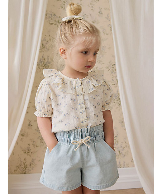 モスリン半袖ブラウス Molly Blue JKFT261047