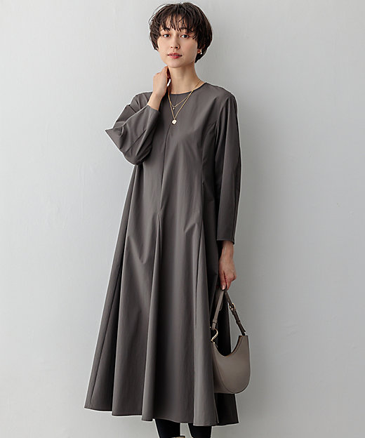 洗える】ストレッチタイプライター ワンピース（OPWOCW0423