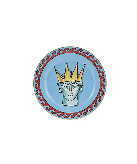 イルヴィアッジョディネットゥーノ プレート28cm ブルー