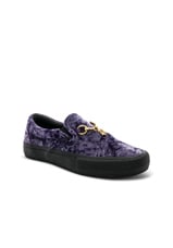 Vans Vault x NEEDLES Velvet Classic Slip-on in Purple & Black | FWRD