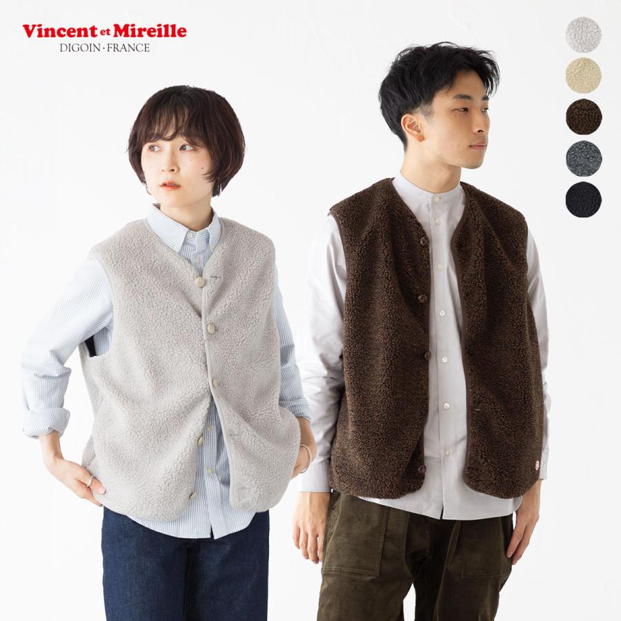 VINCENT ET MIREILLE（ヴァンソン エ ミレイユ） ボア ベスト Vincent