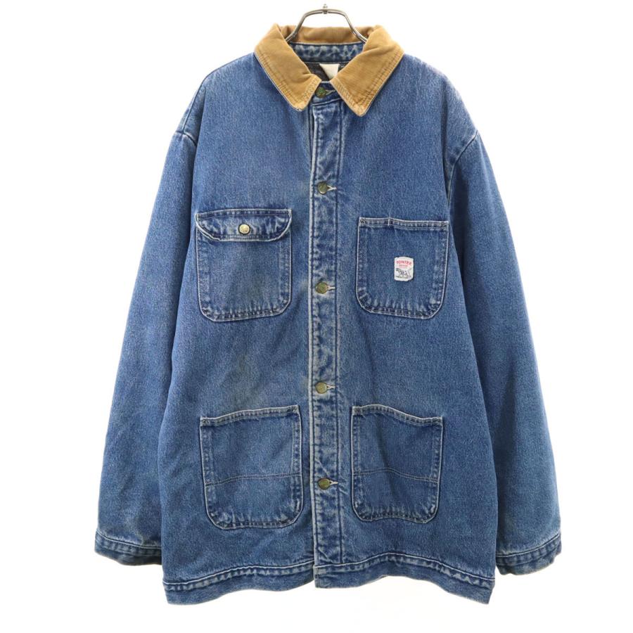 ポインター POINTER USA製 カバーオール L ブルー系 メンズ 古着 中古