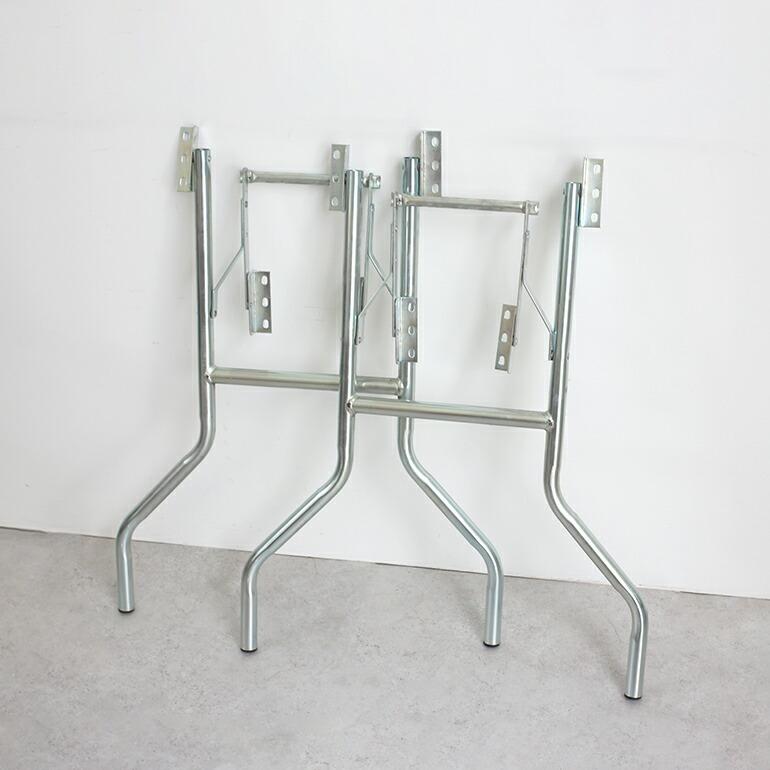 ウィッシュボーンレッグ テーブル脚 パーツ 折りたたみ式 スチール DIY