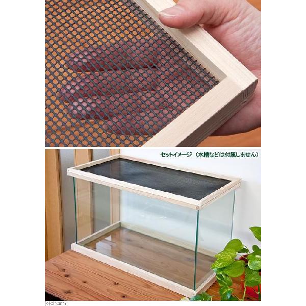 Leaf Corp 60cm水槽用 メッシュ付木枠セット（杉） 爬虫類 飼育