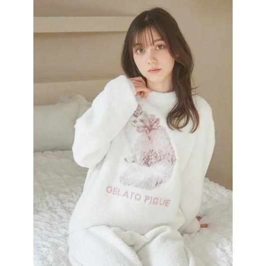gelato pique（ジェラートピケ） ベビモコCATジャガードプルオーバー