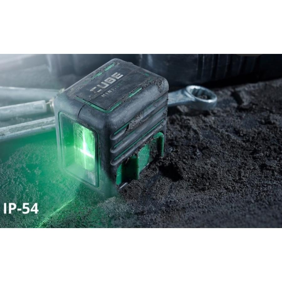 3％OFF グリーン レーザー墨出し器 キューブミニ 1V1H センターポール