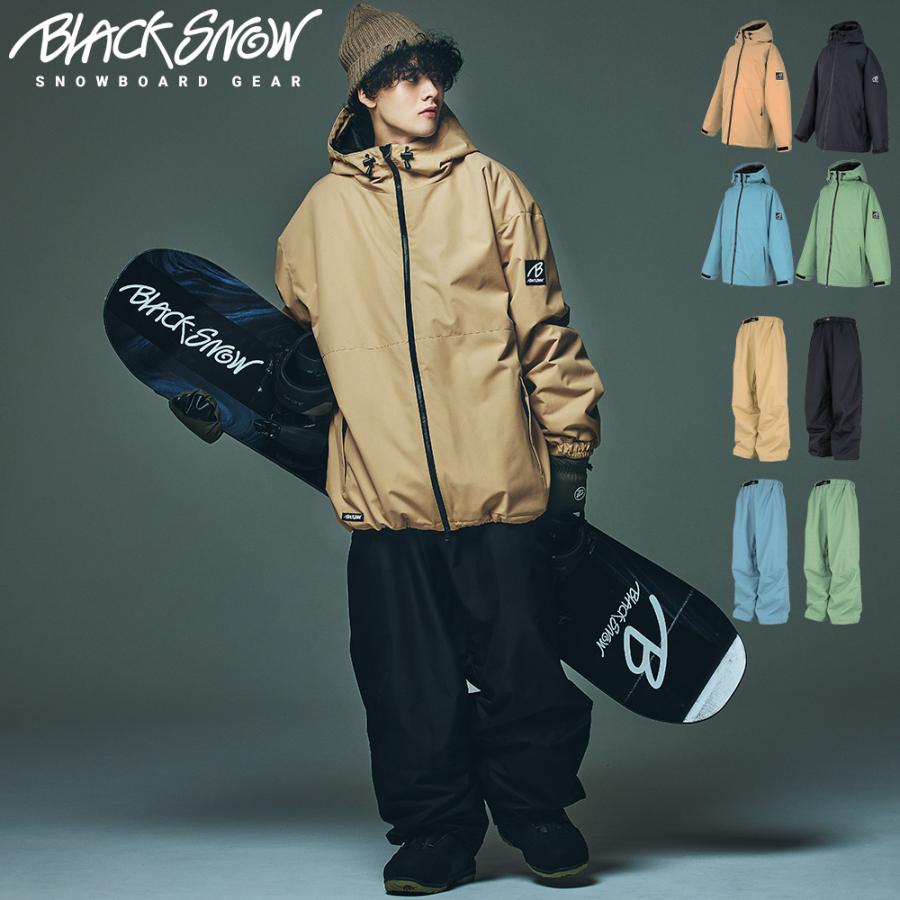 BLACK SNOW スノボウェア メンズ 上下セット スノーボードウェア