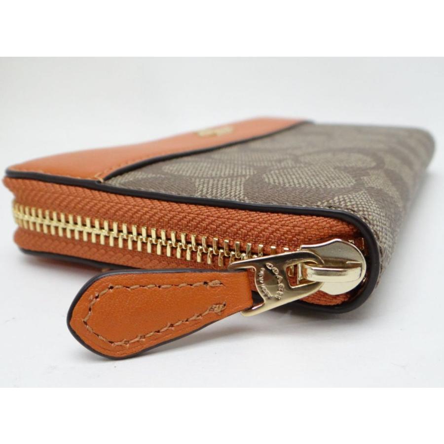 COACH（コーチ） 76873 シグネチャー PVC ラウンドファスナー長財布