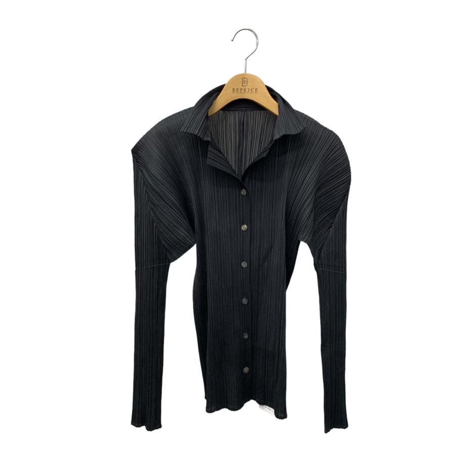 プリーツプリーズイッセイミヤケ PP05-JJ001 4 ブラック プリーツ 長袖