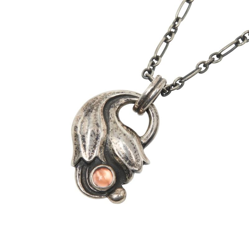 ジョージジェンセン 1999 イヤー ネックレス シルバー ピンク SV925