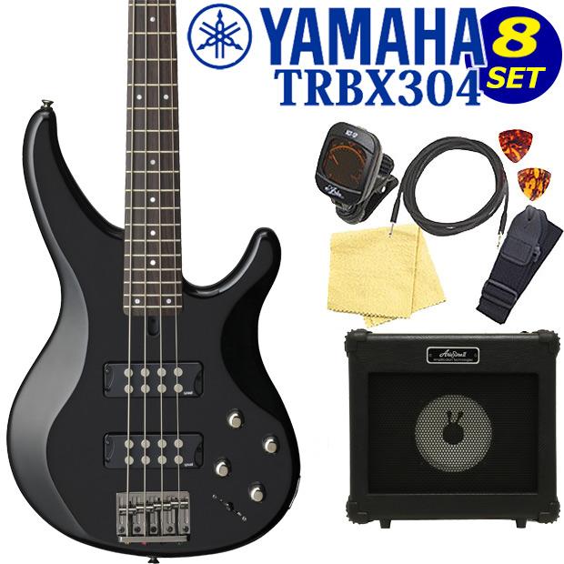 YAMAHA（ヤマハ） ベース TRBX304 BK 入門8点セット エレキベース