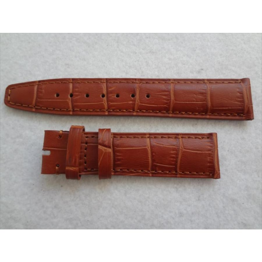 IWC ポルトギーゼ クロノグラフ用 20mm レザーベルト 茶 茶色 ブラウン