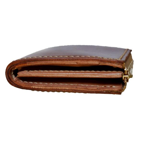 ホーイン社 ナチュラルシェルコードバン L字 ファスナー ミニ財布