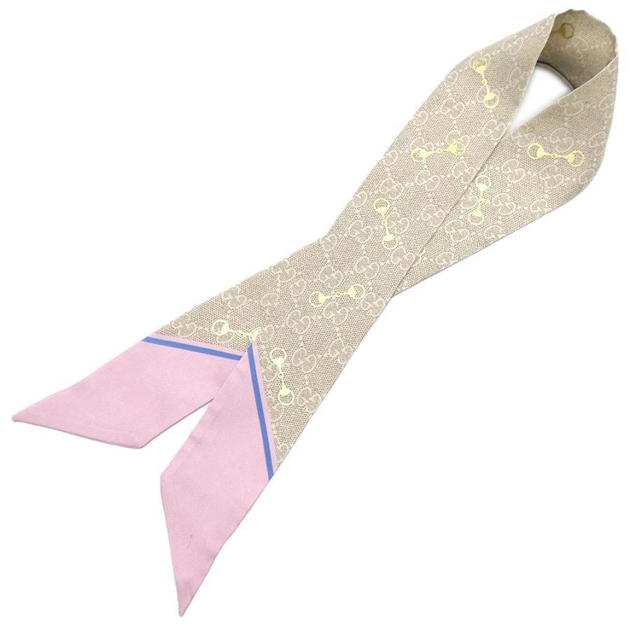 GG グッチ スカーフ GUCCI シルク ネックボウ リボンスカーフ ナロー