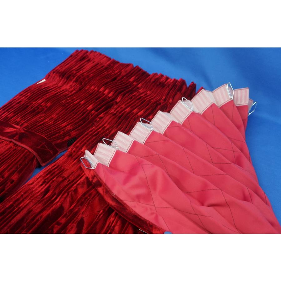 モケットフラワー コスモス 仮眠カーテンセット 横2400mm×縦800mm