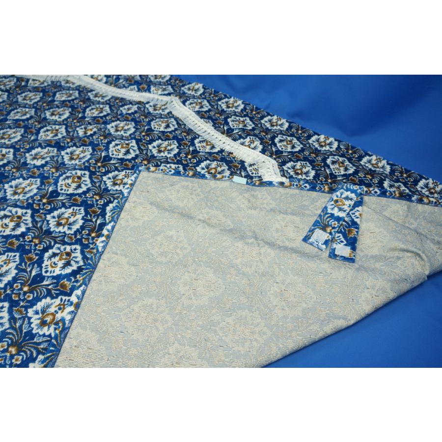 新格子 3点式センターカーテン 五右衛門：波型 横1100mm×縦1000mm