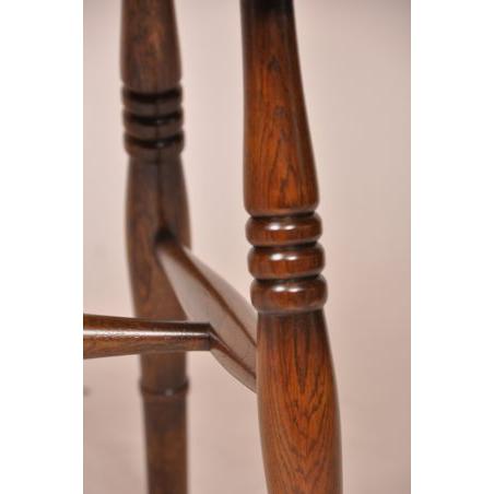 ダイニングチェア スラットバックチェア 木製 椅子 完成品 オーク 茶