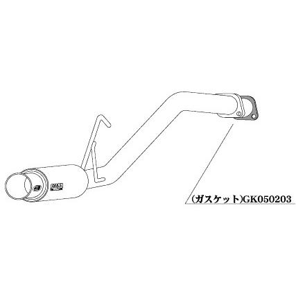 柿本改 柿本 改 マフラー GTbox 06&S ダイハツ ソニカ CBA-L405S 06/06