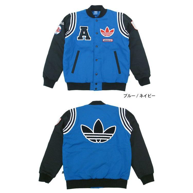 adidas Originals アディダス ワッペン スタジアム ジャケット ブルー