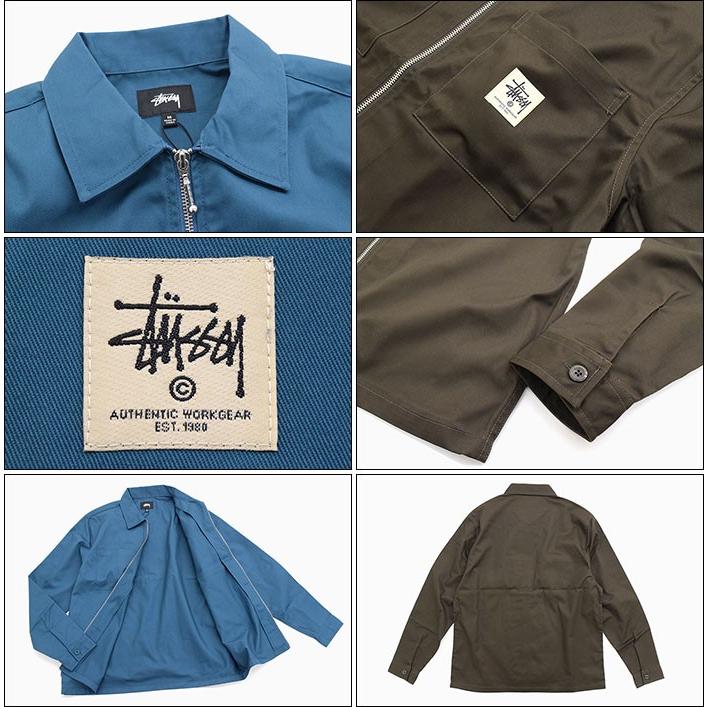 STUSSY（ステューシー） シャツ 長袖 メンズ Zip Up Work(stussy shirt