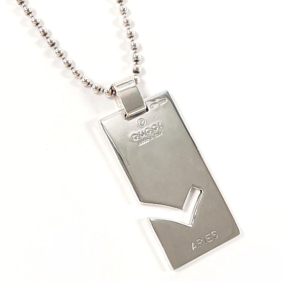 GUCCI（グッチ） ネックレス プレート 星座 ARIES おひつじ座 ボール