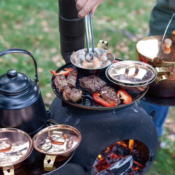 FIRESIDE（ファイヤーサイド） アウトドアストーブ BBQ キャンプ 薪