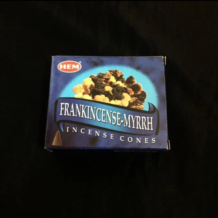 HEM フランキンセンスミルラ香 お香 コーンタイプ 神聖 インド製