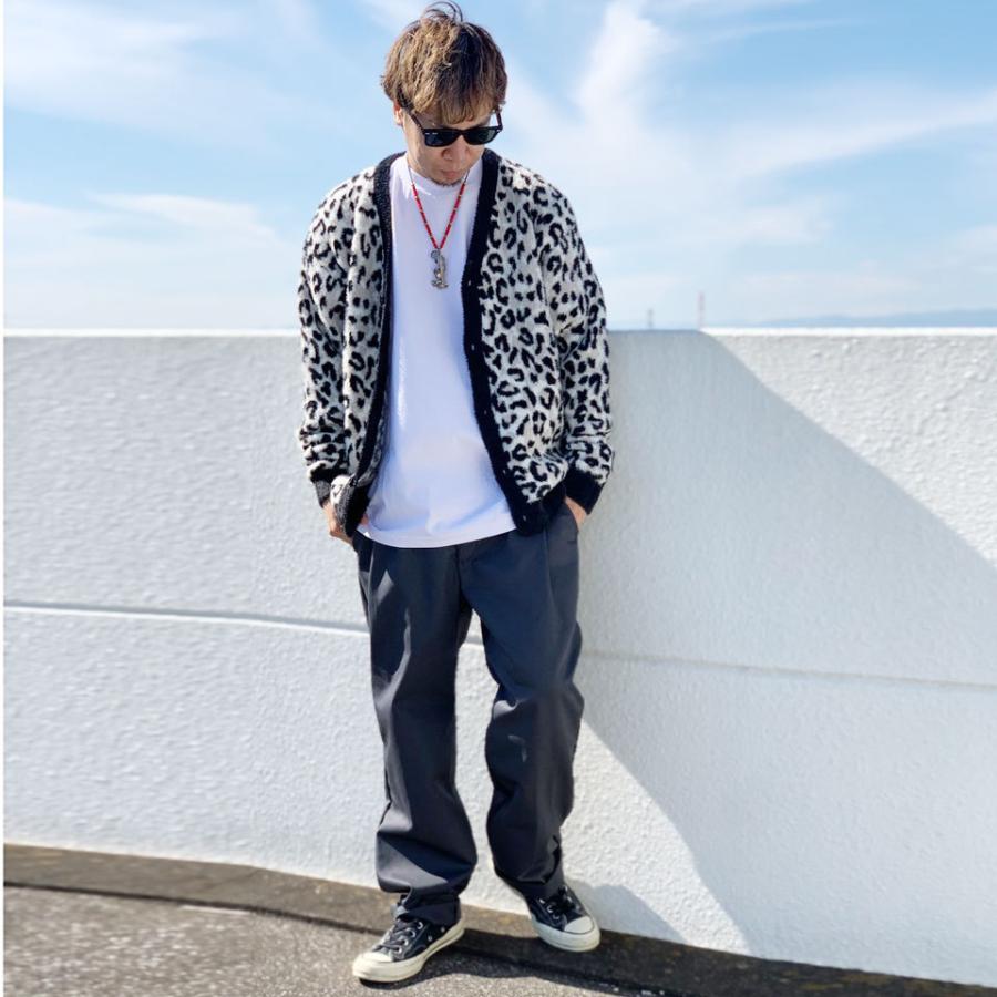 HUF（ハフ） カーディガン SNOW LEOPARD CARDIGAN モヘアカーディガン
