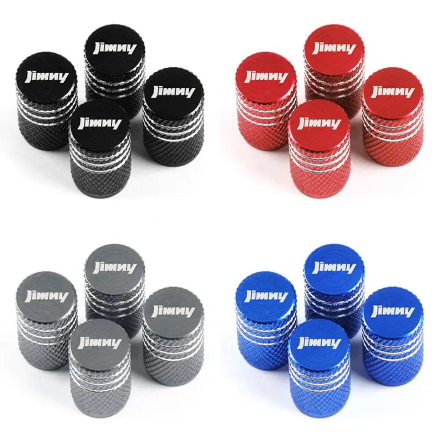 スズキ ジムニー Jimmy エアバルブ アルミ製 4個セット エアーキャップ